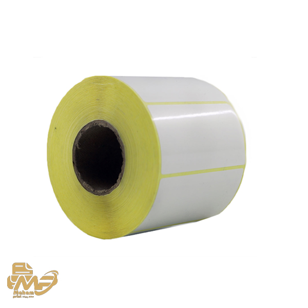 رول لیبل کاغذی تک ردیفه 75×40