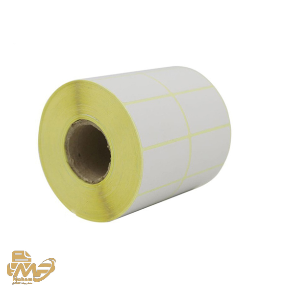 رول برچسب کاغذی دو ردیفه 40×20