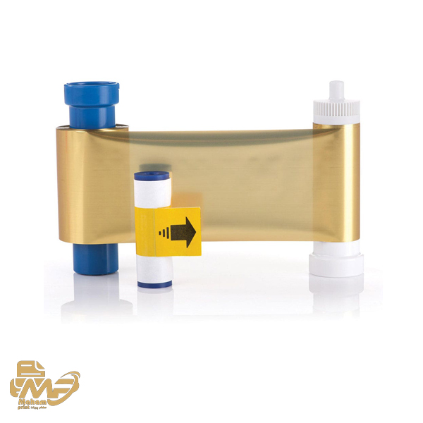ریبون تک رنگ طلایی 1000 عکس  Magicard Ribbon Gold