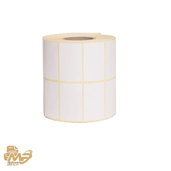 رول لیبل کاغذی دو ردیفه 50×30