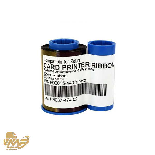 ریبون رنگی 200 عکس زبرا Zebra P330 YMCKO Ribbon غیر اورجینال