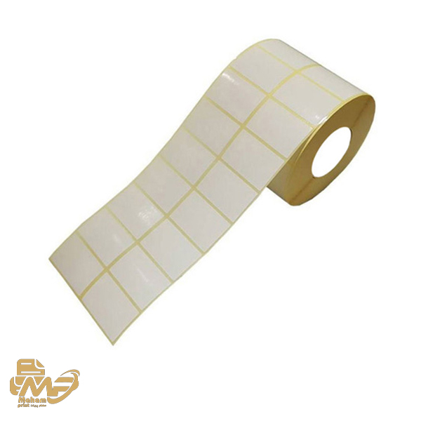 رول برچسب کاغذی دو ردیفه 45×30
