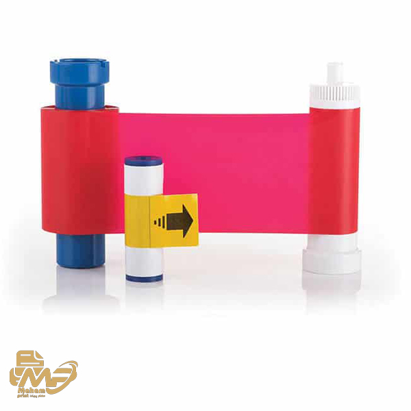 ریبون تک رنگ قرمز 1000 عکس مدل  Magicard Ribbon red
