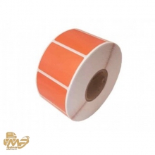 رول لیبل PVC تک ردیفه نارنجی 51×34